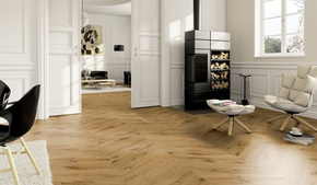 Ter Hurne Soya 1 - Luksusowe podłogi winylowe Perform Dąb York jodełka 743 x 145 x 6