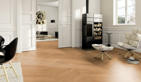 Ter Hurne Soya 1 - Luksusowe podłogi winylowe Perform Dąb Hamburg jodełka 743 x 145 x 6